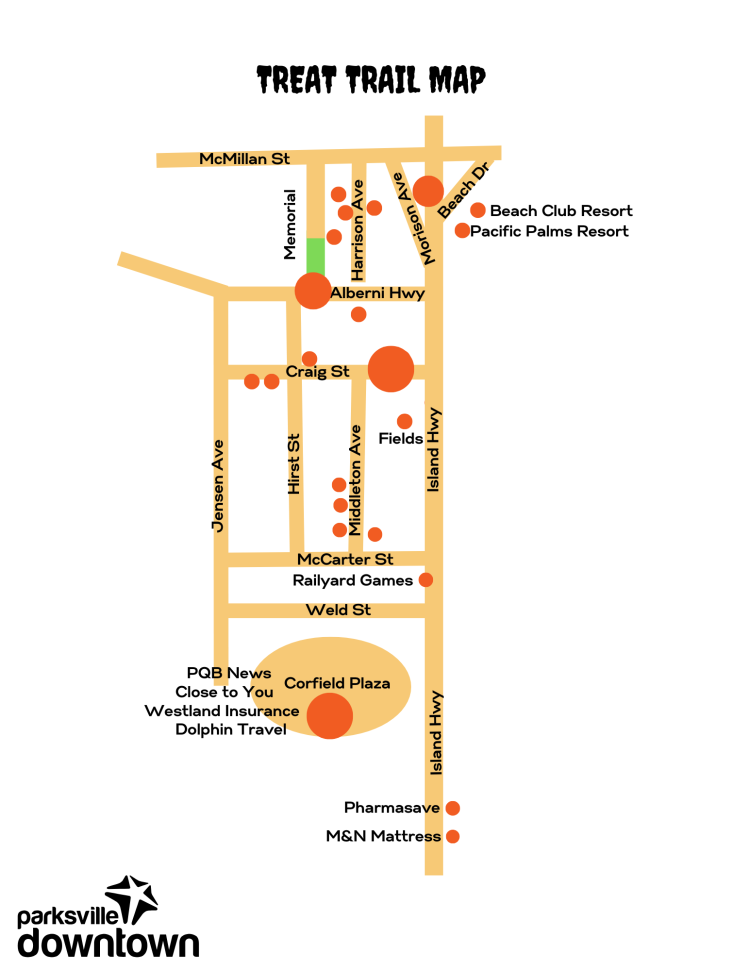 Treat trail map