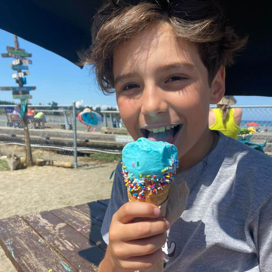 Child eating icecream at BeachFest