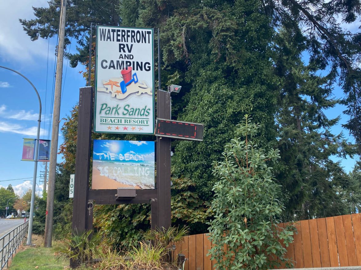 parks sands sign